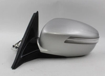 Left Driver Side Silver Door Mirror Power 2009-2014 HYUNDAI GENESIS OEM #17411 - Image 1 of 4