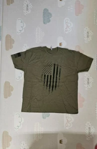 Camiseta para hombre Til Valhalla Project bandera angustiada color oliva monótona talla 3XL - Imagen 1 de 2