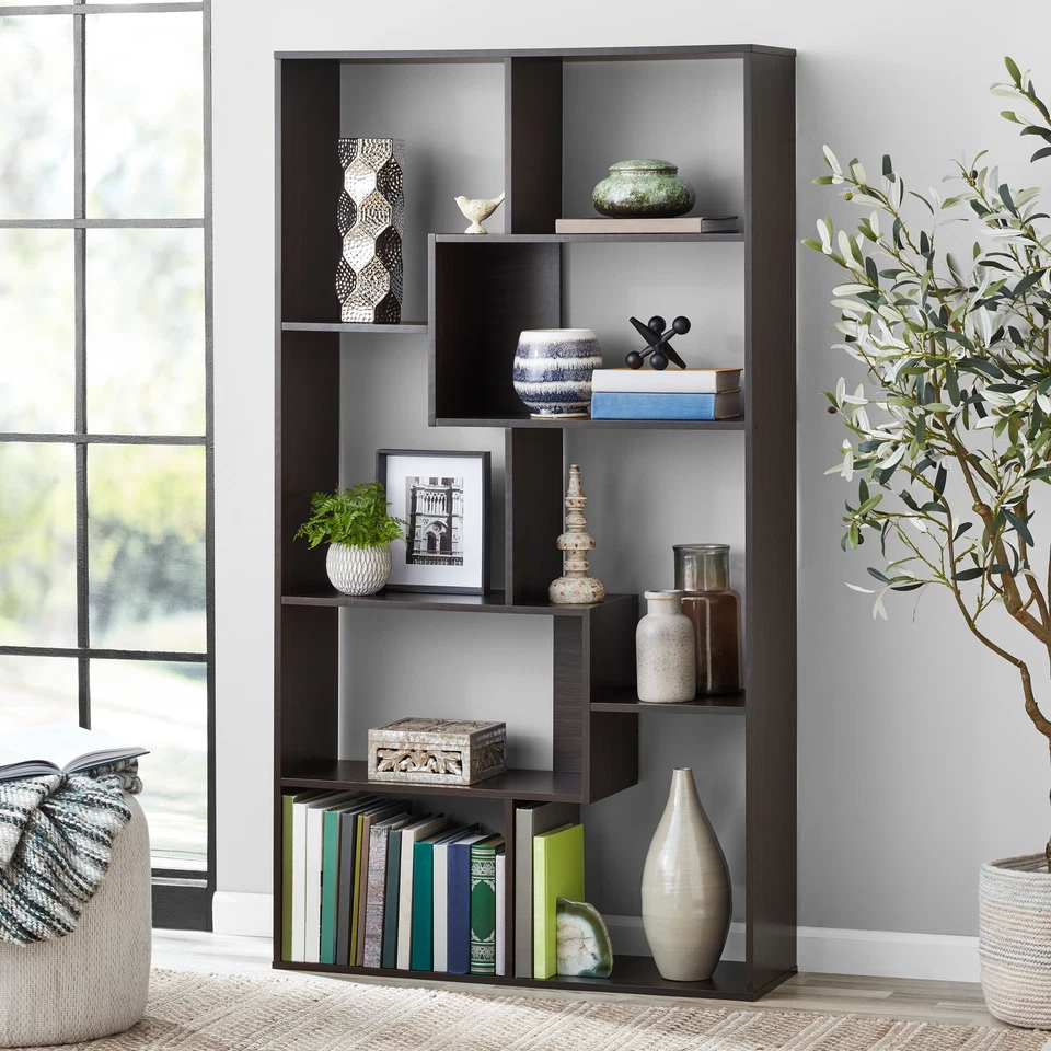Mainstays MS53002022001ES Modern 8-Cube Bookcase Espresso