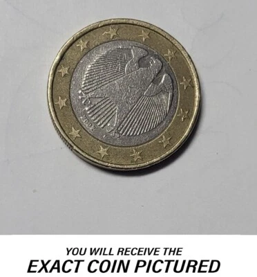 Rare 1 Euro coin 2002 F Germany bi-metallic - Image 1 of 2
