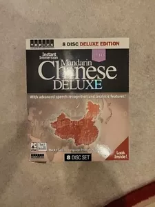 Instant Immersion Mandarin Chinese Deluxe 8 Disc Set Listen & Learn - Picture 1 of 1