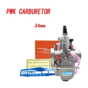PWK34 Carburetor Fit 2/4-stroke 250-350cc Honda CBR300R KTM300 BMWG310R 34mm - Picture 1 of 8