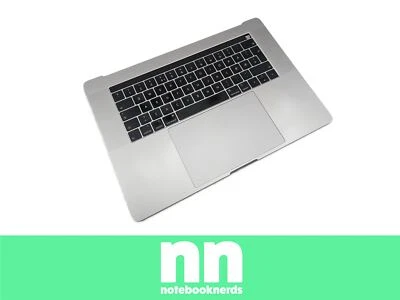 MacBook Pro 15" 2018 2019 A1990 QWERTY Norwegische Topcase Tastatur Grau - Bild 1 von 4