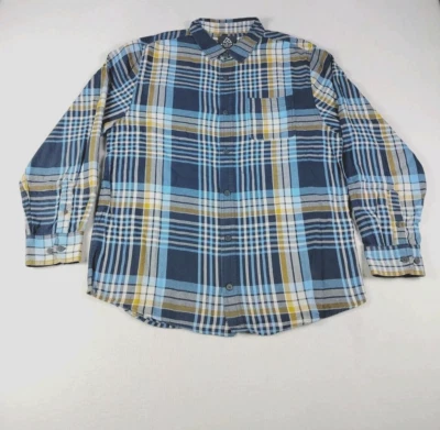 Alpine Design Shirt Mens Large Multicolor Flannel Plaid Gorpcore Cottagecore - Image 1 of 4