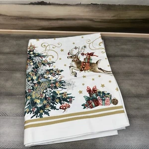 Williams Sonoma ‘Twas The Night Before Christmas Tablecloth 70”x108” Multi NWOT - Picture 1 of 6