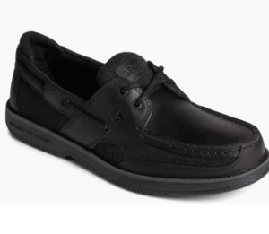 Sperry Men's Surveyor 2 Eye Boat Shoes Baja Twist Black Sts25400 Medium Widths - Picture 1 of 4