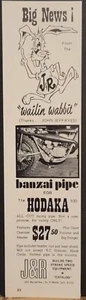 1968 J & R 2 Stroke Equipment Banzai Racing Pipe For Hodaka 100 Print Ad - Picture 1 of 1