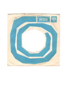 DECCA - X 1. ORIG "STRAIGHT-TOP" UK 7" RECORD COMPANY SLEEVE (S).ALL IN VG+ CON - Picture 1 of 19