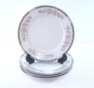 FASHION ROYALE FINE CHINA RHAPSODY M-6155 JAPAN BREAD & BUTTER PLATES FOUR - Picture 1 of 1