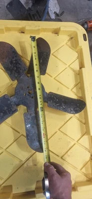 Ventilador de refrigeración del radiador Ford Chevy de los años 50 de 18 pulgadas, 18,5 pulgadas 5 aspas Foto 1 de 3