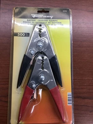 NEW Forney 54722 Battery Charger Clamps, 500-Amp, Commercial Grade 8909962 - Image 1 of 3