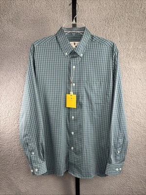 Duck Head  Performance Blue Plaid  Long Sleeve Button Up Men's Shirt Sz M NWT - Image 1 of 4