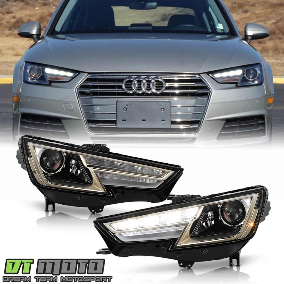 Faros proyectores LED DRL HID/Xenón 2017-2019 Audi A4 OE IZQUIERDA+DERECHA Foto 1 de 4