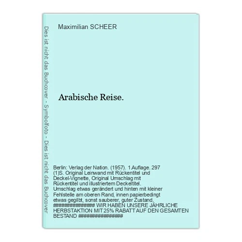 Arabic Reise. Scheer, Maximilian - Image 1 of 1