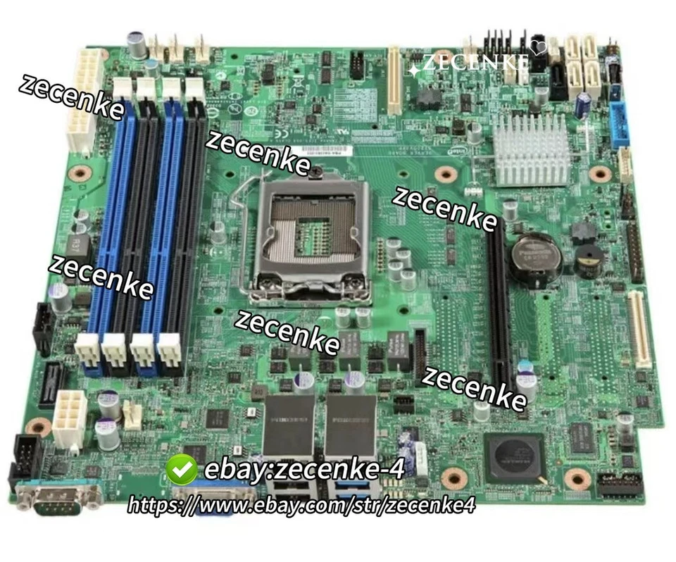 Intel DBS1200V3RPO Chipset-C224 Socket-LGA1150DDR3L-1600MHz Motherboard - Image 1 of 4