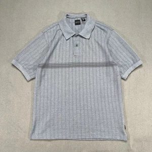 Vintage Arrow USA Polo T-Shirt Blau Small Ribbed Stripe Kurzarm Preppy Golf - Bild 1 von 8