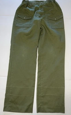 Boy Scouts of America Vintage Uniform Pants Measured Size 33x32 Green Cargo - Image 1 of 4