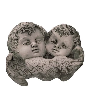 Cherub Engel mit Flügeln Beton Wandbehang Indoor Outdoor Wohndeko - Bild 1 von 11