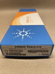 Agilent Zorbax Extend C18 RRHD 2.1 x 150 mm 1.8 µm HPLC Column 759700-902 - Picture 1 of 9