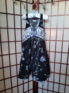 Eliane Et Lena (Paris) Blue Floral Dress Size 6 - Picture 1 of 10