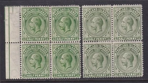 Falkland Islands, Scott 30a-30b (SG 60b-60ba), MHR blocks - Picture 1 of 1
