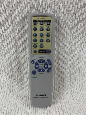 Genuine Aiwa Stereo Tuner / CD Remote Control Unit RC-ZAS02 Replacement NEW - Image 1 of 4
