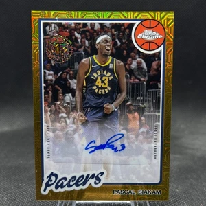 2025-26 Topps Baloncesto Pascal Siakam 1980-81 Cromo Automático Dorado Mojo/50 Pacers - Imagen 1 de 2