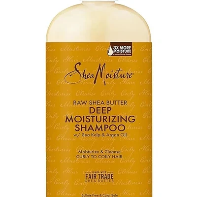 SheaMoisture Raw Shea Butter Deep Moisturizing Shampoo Bundle (2 x 34 fl.oz - Image 1 of 3