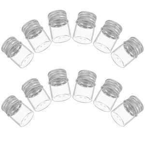 Botella de vidrio hermética de 2 piezas frascos pequeños de mampostería con tapas almacenamiento de alimentos - Imagen 1 de 12