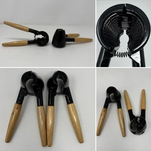 Nut Shell Cracker Tools (2) SUPER Nutcracker Handheld Pecans Walnuts Christmas - Picture 1 of 10