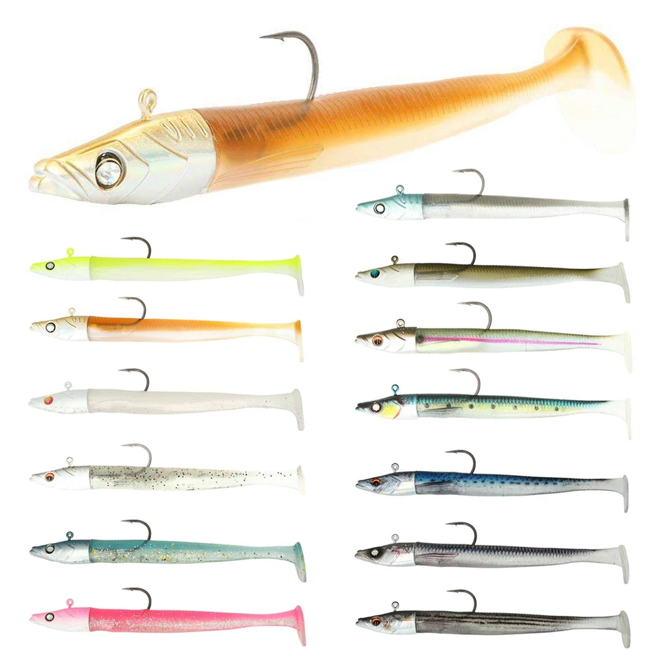 Major Craft Ceana Eely Shad Sandaal mit Jigkopf 16 cm Softbait Dorsch Heilbutt - Bild 1 von 1