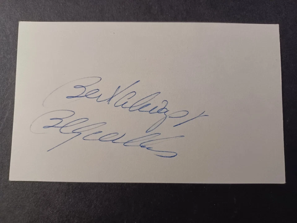 Tarjeta índice firmada por Billy Williams - Cachorros, Atletismo, Salón de la fama - C Foto 1 de 1