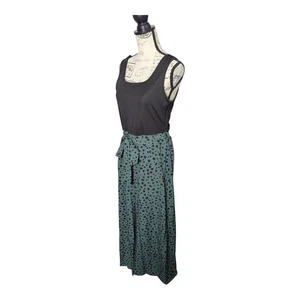 Floral Blooming Damen Jumpsuit ärmellos schwarz und grün Gepardenmuster Größe M - Bild 1 von 7