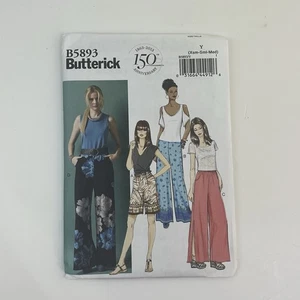 Pants Shorts Size XS-M Uncut Pattern b5893 Loose Elastic Waist Flared Pockets - Picture 1 of 2