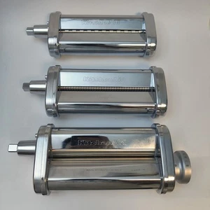 KitchenAid 3-Piece Pasta Roller/Spaghetti/Fettuccine. No Box - Picture 1 of 13