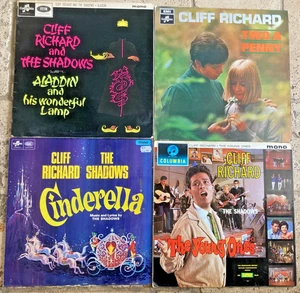 4x CLIFF RICHARD & THE SHADOWS Vinyl LP Records: CINDERELLA/YOUNG ONES/ALADDIN💥 - Picture 1 of 1