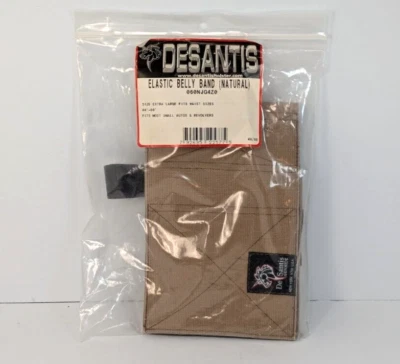 DeSantis Elastic Belly Band Ambidextrous Holster 060NJG4Z0 44-50 Natural Gunhide - Image 1 of 4