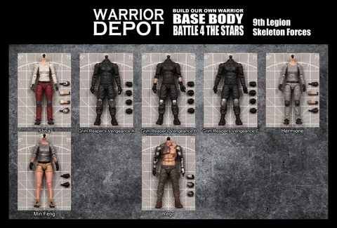 Battle For The Stars Base Body Set 1 - 1/18 3.75" JoyToy GI Joe Cover