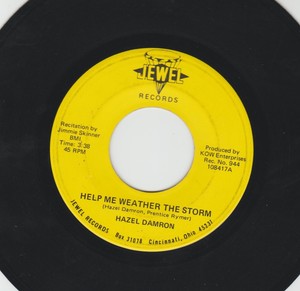 COUNTRY  45  - HAZEL DAMRON w JIMMIE SKINNER - TWO SIDER--HEAR- 1971 OHIO JEWEL