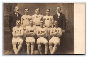 RPPC Arlington High School Basketball Team 1910-11 Champions St Paul MN Postcard - Picture 1 of 2