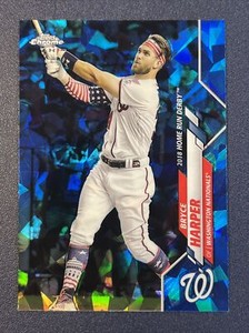 2020 Topps Chrome Update Sapphire BRYCE HARPER U255 HRD Home Run Derby Phillies