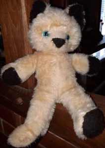 F1/ Peluche Chat Vintage Marron Marque nounours En Ttbe 35 Cm - Foto 1 di 4