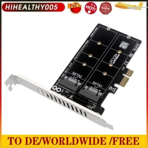 M.2 SATA To PCIE Expansion Card PCIe X1/X4/X8/X16 Adapter Board Support M.2 SSD - Afbeelding 1 van 11