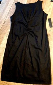 New Daisy Fuentes All Dolled-Up Women Little Black Onyx Short Dress Sz L - Picture 1 of 6