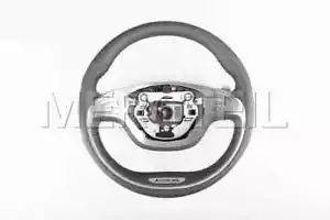 New Mercedes-Benz AMG W222 Black Leather Steering Wheel A22246023039E38 - Bild 1 von 6