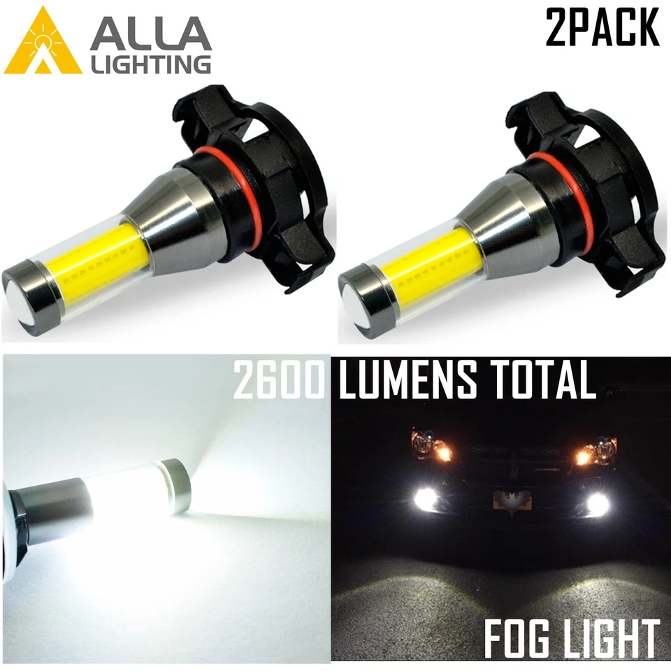 Alla Lighting High Power LED Fog Light Bulb Driving Lamp 6000K Bright White,2504 - Image 1 of 4