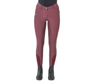 BUSSE ZAYA LADIES FULL GRIP BREECHES VINEYARD WINE, EU38 UK12 (674-003) (S8) - Picture 1 of 3