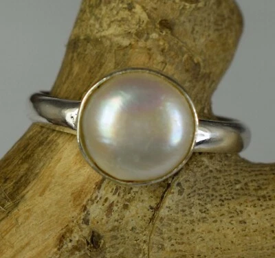 Anillo Natural Redondo Tahití Blanco Perla Mar del Sur 13.30 Ct Para Hombre Oferta de Navidad Foto 1 de 4