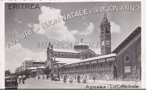 ERITREA - Asmara, Cattedrale, Auguri di Buon Natale e Buon Anno, Photo Postcard - Picture 1 of 2