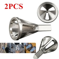 2pc Deburring External Chamfer Tool Drill Bit Remove Burr Stainless Steel Silver